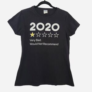 Port & Company Funny 2020 Black Cotton T-shirt Women's size M